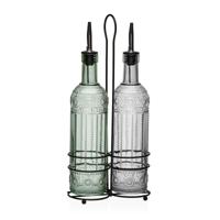 Olie en azijnset Versa Metaal Glas 500 ml 7,5 X 33,5 X 15,5 CM