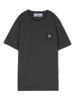 Stone Island Junior t-shirt en coton à patch logo - Gris - thumbnail