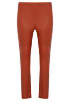 Yoek Leren legging full stretch | Bruin | Maat 46