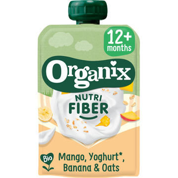 Organix Knijpfruit Mango, Yoghurt, Banaan & Haver bij Jumbo