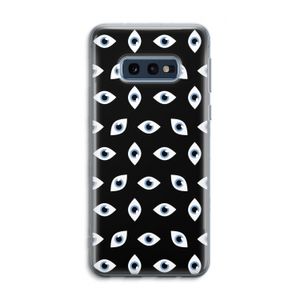 Eyes pattern: Samsung Galaxy S10e Transparant Hoesje