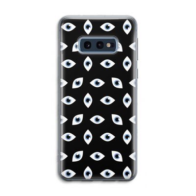 Eyes pattern: Samsung Galaxy S10e Transparant Hoesje