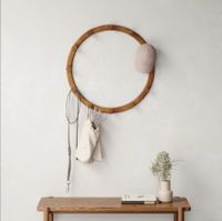 Umbra Slinka Binnen Jashaak Walnoot 4 stuk(s) - thumbnail