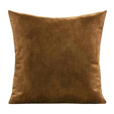 2e Halve Prijs Leen Bakker - Sierkussen Mathis - Goudkleur - 45x45 Cm - Polyester/Velvet - Goudkleurig - 10x45x45 Cm