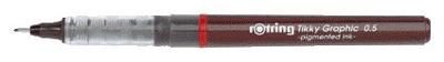 Fineliner rotring tikky graphic 0.5mm | 12 stuks