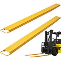 VEVOR Set van 2 vorkverlengingen Tandverlenging van 2130 mm Laadvermogen van 1,815 ton Vorktanden Q235 Koolstofstaal Eendelig ontwerp Palletvorkverlenging Compatibel met vorken van 106 mm