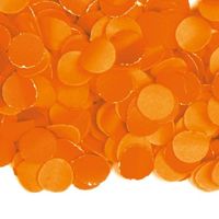 100 gram party confetti kleur oranje   -