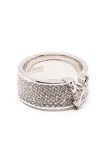 Versace bague Virtus à ornements en cristal - Argent Versace bague Virtus à ornements en cristal - Argent