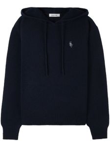 Sporty & Rich hoodie SRC en cachemire - Bleu