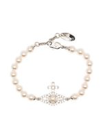 Vivienne Westwood bracelet Olympia serti de perles artificielles - Blanc