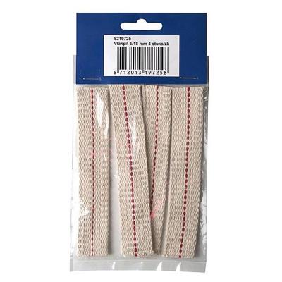 Bo-camp Flat Wick 4 Stuks Lantaarn Lont Wit