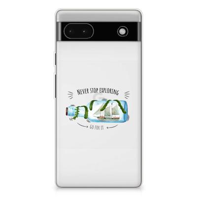 Google Pixel 6A Telefoonhoesje met Naam Boho Bottle