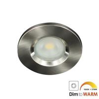 Camilla LED spot GU10 7Watt rond NIKKEL IP65 dimbaar