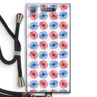 Klaproosjes: Sony Xperia XZ1 Transparant Hoesje met koord