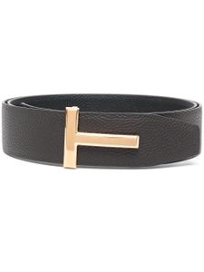 TOM FORD ceinture Ridge T en cuir - Marron