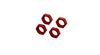 Aluminum Wheel Nut 24mm (Red) (4) (ARA310929) - thumbnail