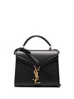 Saint Laurent sac à main Cassandra à logo - Noir