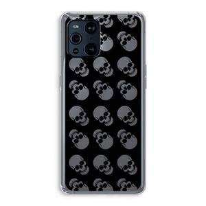 Musketon Skulls: Oppo Find X3 Pro Transparant Hoesje