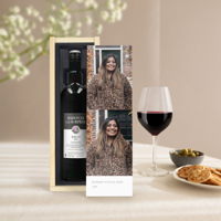 Wijn in bedrukte kist - Maison de la Surprise - Merlot