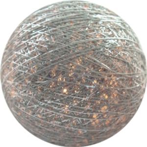 25 losse Cotton Ball's (Steen/Zilverkleurig)