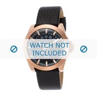 Horlogeband Diesel DZ1733 Leder Zwart 20mm - thumbnail