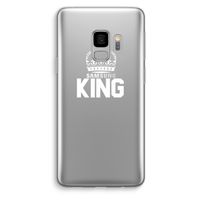 King zwart: Samsung Galaxy S9 Transparant Hoesje