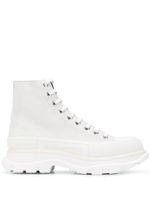 Alexander McQueen bottines Tread Slick - Blanc