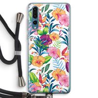 Tropisch 2: Huawei P20 Pro Transparant Hoesje met koord
