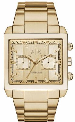 Horlogeband Armani Exchange AX2226 Roestvrij staal (RVS) Doublé 32mm