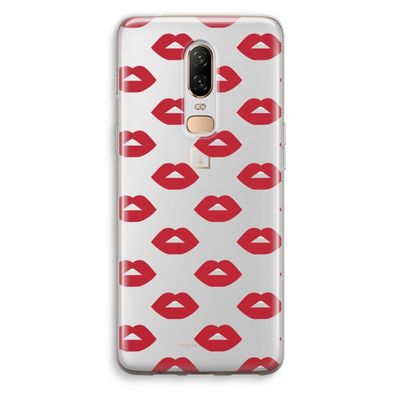 Lips: OnePlus 6 Transparant Hoesje