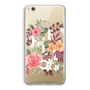 Hello in flowers: Huawei Ascend P8 Lite (2017) Transparant Hoesje