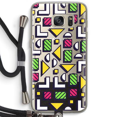 8-bit N°4: Samsung Galaxy S7 Transparant Hoesje met koord