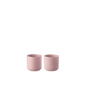 J-Line bloempot Gen - keramiek - roze - XXS - Ø 7.00 cm - 2 stuks