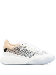 Stella McCartney baskets Loop à ornements en cristal - Blanc