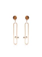 Atu Body Couture boucles d'oreilles pendantes à motif abstrait - Marron - thumbnail