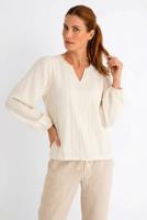 Maicazz Mouranti - Blouse Sp26.20.516 Blouse Sand Stripe