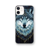 Darkness Wolf: iPhone 12 Transparant Hoesje