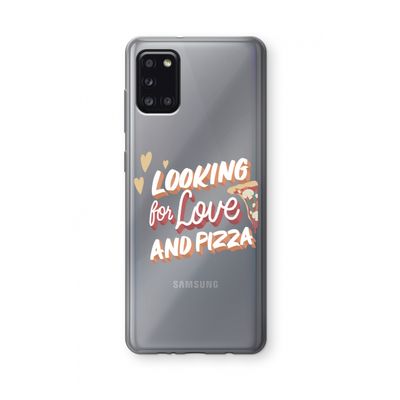 Pizza is the answer: Samsung Galaxy A31 Transparant Hoesje