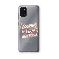 Pizza is the answer: Samsung Galaxy A31 Transparant Hoesje Pizza is the answer: Samsung Galaxy A31 Transparant Hoesje
