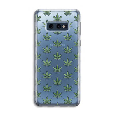 Weed: Samsung Galaxy S10e Transparant Hoesje