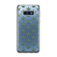 Weed: Samsung Galaxy S10e Transparant Hoesje