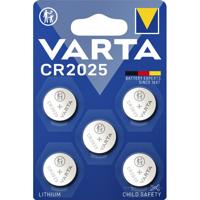 Batterij varta knoopcel 5x cr2025 lithium