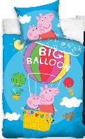 Peppa Pig Dekbedovertrek Big Balloon 140 x 200 cm katoen