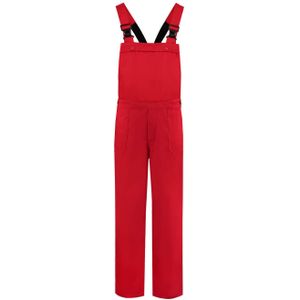 Tuinbroek volwassenen rood