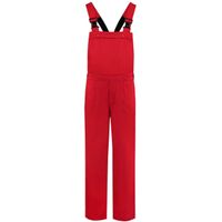 Tuinbroek volwassenen rood