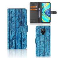 Xiaomi Redmi Note 9 Pro | Note 9S | Book Style Case | Wood Blue