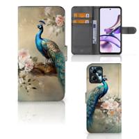 Telefoonhoesje | Met pasjeshouder | voor Motorola Moto G13 | G23 Vintage Pauwen