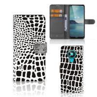 Nokia 3.4 | Telefoonhoesje | Met pasjeshouder | Slangenprint
