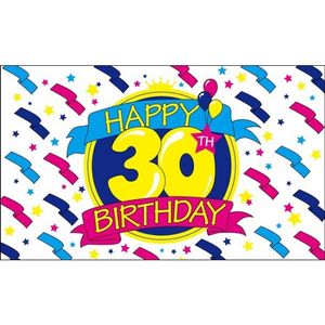 Happy Birthday vlag 30 jaar   -