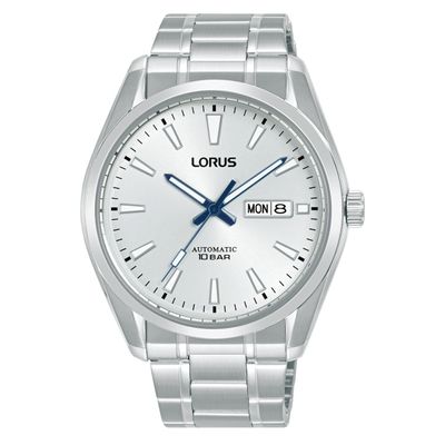 Lorus RL455BX9 Horloge Automaat staal zilverkleurig-wit 42,5 mm